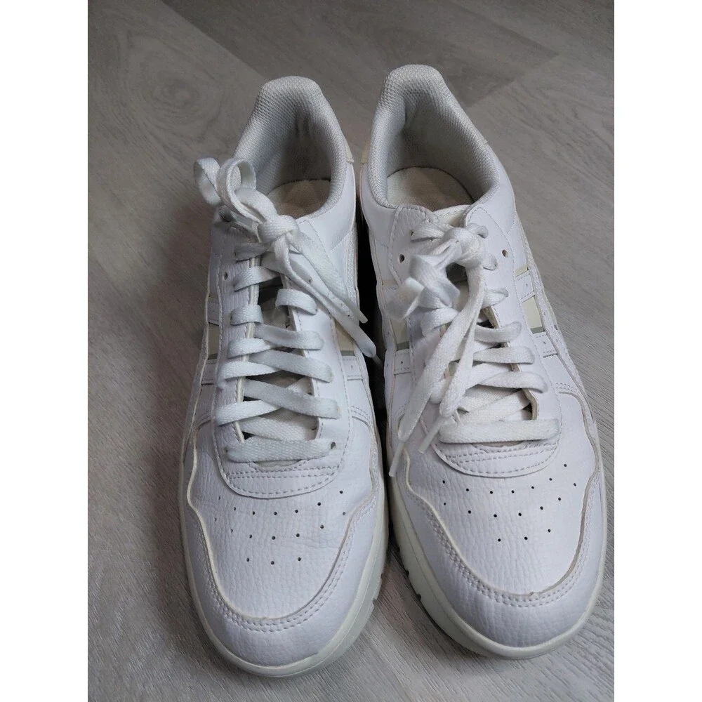 Size 11 - Asics White Leather Women's Sneakers